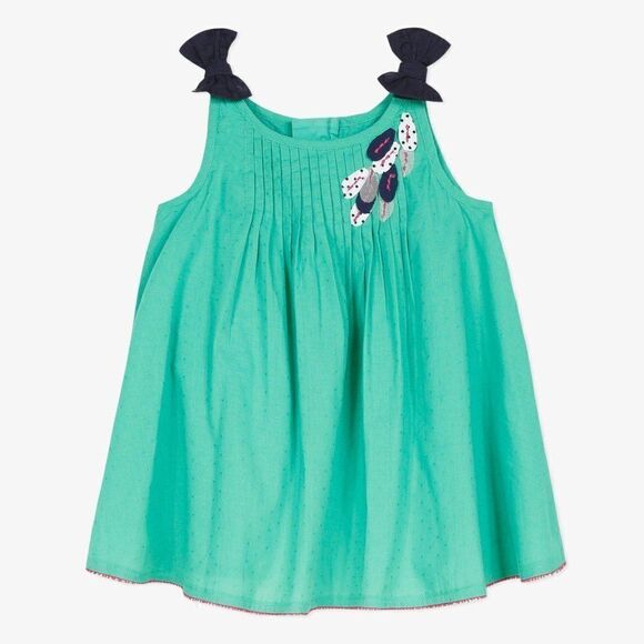 NWT Catimini Smocked Dress with Bows- 18M - Picture 1 of 9